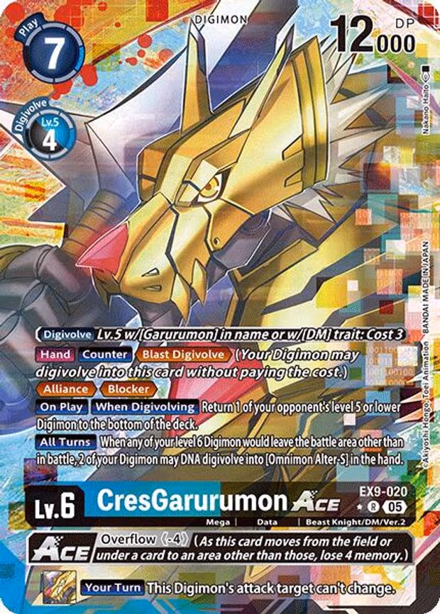 CresGarurumon ACE (Alternate Art) trading card